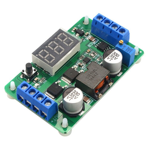 LTC1871 100W - Step  Boost Converter 3.5V-30V Power Supply Module with LED Digital Voltmeter for DIY Projects
