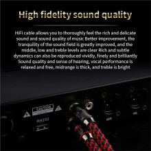 Cavo Audio RCA In Rame da 1 Metro - Cavo Segnale Hi-Fi Resistente Alle Interferenze per Giradischi, TV, Lettori DVD e Altoparlanti