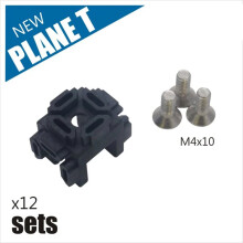 For M5Stack Plane T Plastic Corner Connector for 1515 Aluminum Extrusions Right-Angle Connection Bracket