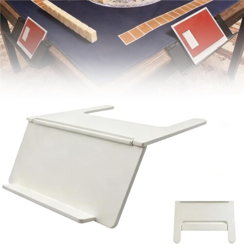 Mahjong Card Holder for Table,Slide-in Under Mat Design, Angled Viewing, Foldable, Space-Saving Accessory 1