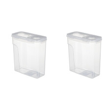 2pcs 3D Printer PLA Filament Drying Box 1KG Material Tray Double Layer Sealing 4L Moisture Proof Storage Container White