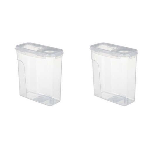 2pcs 3D Printer PLA Filament Drying Box 1KG Material Tray Double Layer Sealing 4L Moisture Proof Storage Container White