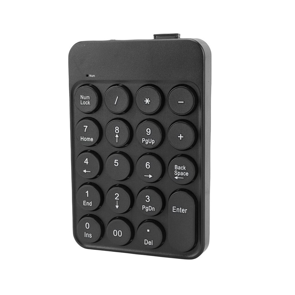 Numeric Keypad Round Keycaps With Battery 2.4G Wireless & Bt Portable Financial Accounting Numpad Number Keyboard 6032101782510