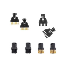 Kit de 8 Brosses Plates Rondes en Nylon pour SC1 SC2 SC3 SC4 SC5 SC7 CTK10 CTK20 Pièces de Rechange pour Nettoyeur à Vapeur