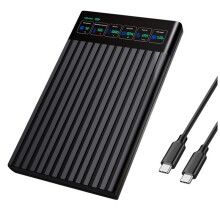 2.5 Inch HDD Enclosure 2.5 Inch to USB3.2 HDD Case 5Gbps Max External HDD Enclosure Hard Drive Box for PC