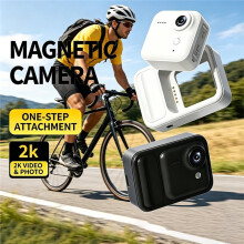 Cámara de Acción  Desmontable 4K HD, Cámara Portátil Tipo Pulgar, Cámara Deportiva para Grabación de Ciclismo Vlog con Tarjeta de Memoria de 32G