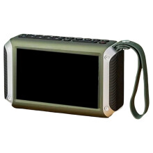 Haut-Parleur Radio Sans Fil F53 avec Affichage LED, Radio FM Portable, Emplacement pour Carte TF, Lecteur de Musique MP4, Boom Box Vidéo