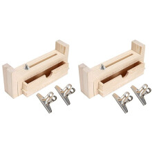 2X Paracord Jig Bracelet Maker Wood Jig Bracelet Maker U Shape Clear Scale Bracelet with 4 Clamp