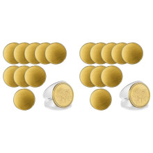 20 Pcs Brass Coins Blanks for Custom Challenge Coins, 40mm with Threaded , Acrylic Protection for Engraving