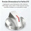 5pcs DG94-03500AA DG94-03500AU Gas Stove Knobs Replacements,Gas Range Control Knob Replacement for 2