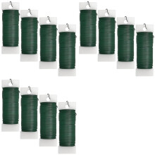 Lot de 12 Fils Floraux Flexibles Fil de Pagaie Fil Vert Fleuriste pour Travaux Manuels, Couronnes, Arbre, Guirlande et Arrangement de Fleurs Florales