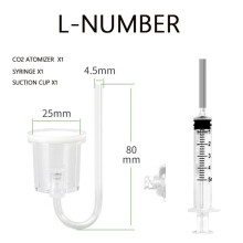 Aquarium CO2 Diffuser Acrylic Transparent Fine Water Tank CO2 Anti Reverse Diffusion Atomizer Water Injection Atomizer L
