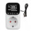 2X TUYA WIFI  Temperrature Controller Socket with Sensor  Thermostat 16A Remote Control EU Plug 2