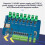 ESP32 RS485 Modbus Wifi  8-Way Relay Module Optocoupler Isolation 8 Channel Relay Module with Shell  7-24V 9
