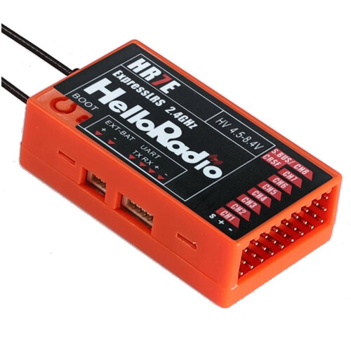 HR7E ELRS PWM Receiver 2.4GHz ExpressLRS CRSF Interface High Sensitivity Long Range RX for Fixed Wing RC FPV Drones B