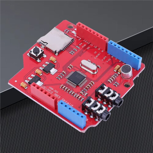 VS1053 Codec Decoder Shield TF Card Slot MP3 Expansion Board Vorbis/AAC/WMA/MIDI OGG Real- Recording for