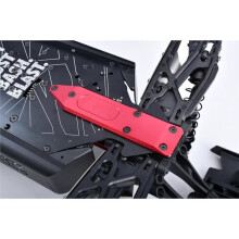 7075 Alloy Rear Chassis Skid Plate Brace for ARRMA 1/8 Notorious V6 1/8 Outcast 6S ARA320572 B