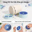 Silicone 3ml Vial Insert ForHydrapeak Food Jars Vial Insert Peptide Storage for 32/25/18 Oz Hydrapeak 3