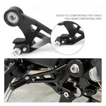 Adjustable Brake Foot Pegs Anti-Slip Rubber Pedal Modification Accessories Fit for R1300RT 2025 Motorcycle