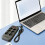 11 in 1 EU Plug Power Strip Surge Protector Master  2500W 2M Cable with 6 AC Outlets 4 USB 1 Type-C 5