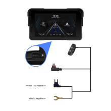 Motorcycle Wireless Carplay Android Auto Screen, Navigation System, 5" Portable Car Stereo Support , Assistant