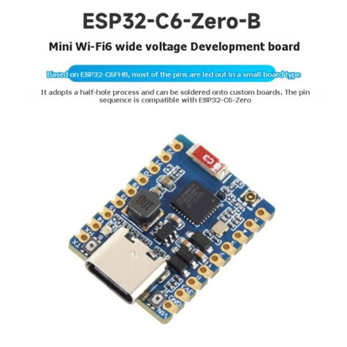 ESP32-C6-Zero  Development Board ESP32-C6-Zero-B-M Built in 8MB Flash Based  ESP32-C6FH8 WiFi 6  5 Module 1