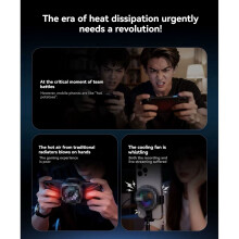 BLACK 6Ultra Magnetisk Vätskekylning Halvledar Telefon Bakklipp för Spel Livestreaming Telefon