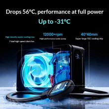 Black 6Ultra Magnetic Liquid Cooling Semiconductor Phone Back Clip for Gaming Live Streaming Phone