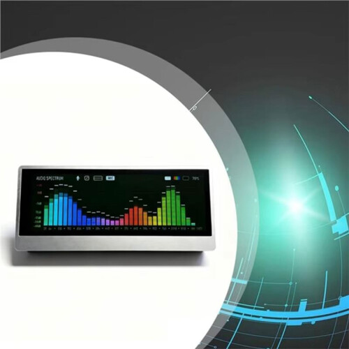 AK METER Audio Spectrum Analyzer 4.6Inch Audio Spectrum Analyzer VU Meter Sound Level Indicator Analog Pointer 2