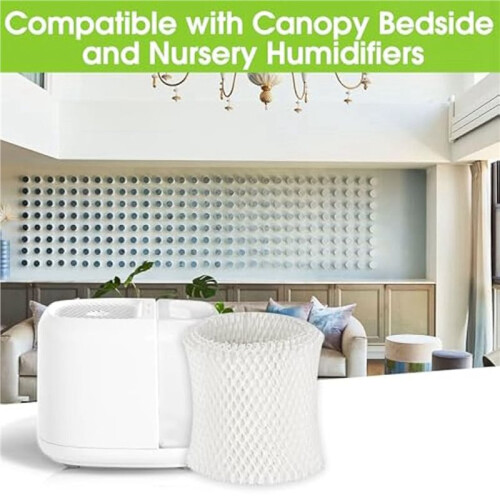 Humidifier Replacement Filter for Canopy Bedside and Nursery,12Pack Humidifier Wicking Replacement Filters 2
