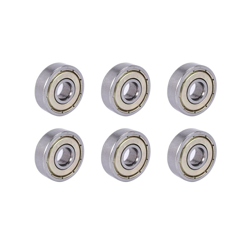 6X 626Z Double Sealed Bearings 6X19x6mm Carbon Steel Silver 6033391893009