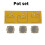 For Wonder Swan Color WSC Menu Button DIY Power Button Replacement Set for Console Repair and Customization Power Button 3