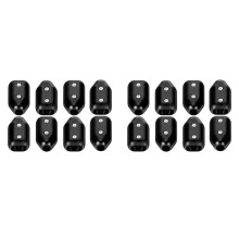 16 Stuks Touwklemmen, Herbruikbare Touwklem 3/8 Inch Kunststof Snoerconnector Geschikt voor 7-8 mm Nylon of Gevlochten Snoer