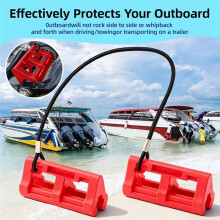 2 Pack Outboard Steering Locks Keep Motor in Position When Towing, Hydraulic Steering Clip for Boat