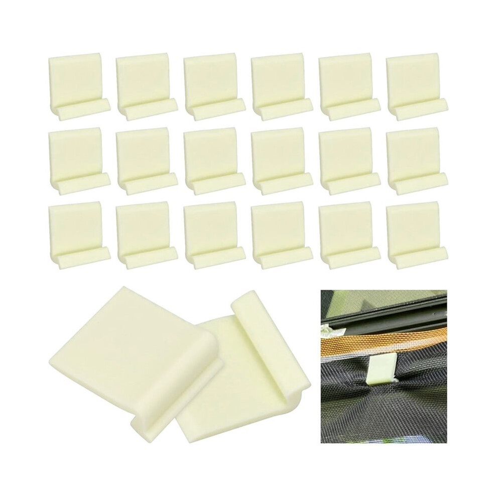 20-Pack Screen Installer Clips Screen Retainer Clips For 2X2 Inch Pool And Patio Flat Spline Only Screen Clip System 6034147020045