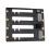 Server Backplane 4SAS 7+7+15Pin 8643 HDD Adapter SSD  Hard Disk 4pinX2 Voeding 3pin Fan Header Circuit 3