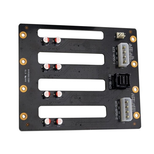 Server Backplane 4SAS 7+7+15Pin 8643 HDD Adapter SSD  Hard Disk 4pinX2 Voeding 3pin Fan Header Circuit 2