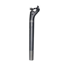 TOSEEK Bicycle Seatpost Carbon 3K Weave Matt Offset Post MTB Light Telescopic Bike Absorbing Dropper Post 31.6x400mm