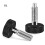 1 Set of M6 Knurled Handle Quick-Release Pins -Retractable Spring Plunger Quick-Release Locking Pins (2 Large + 2 Small) 6