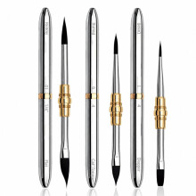 3pcs Dual-Tip Travel Watercolor Brushes for Plein Air Painting, Gouache, Ink Plein Air Painting