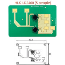 HLK-LD2460 LD2450 24G Sensor Tracking Module Millimeter Wave Multi Target Trajectory Localization Home State