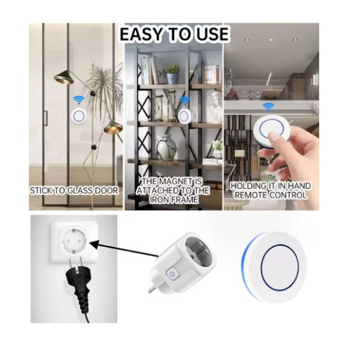 Wireless Socket RF433  Home Remote Control Socket EU Plug Remote  OFF Electrical for Lighting Fan TV 2