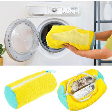 Bolsa de lavado para zapatos calzado malla bolsa para lavar en lavadora protección set 2 unidades — accesorios lavado