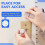 3pcs Universal Magnetic Cabinet Lock Replacement Keys for Child Safety 5