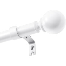 tringle de fenêtre réglable robuste longue 70-332 cm pour salon blanc — tringle à rideaux, tringle télescopique