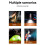 COB Flashlight Clip  Torch Handheld Camping Work Torch 90 Angle Lamp with Magnet Car Inspection Red Light Warning 2