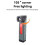 COB Flashlight Clip  Torch Handheld Camping Work Torch 90 Angle Lamp with Magnet Car Inspection Red Light Warning 3