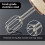Cordless Electric Handheld Mixer 5 Speed with Two Detachable Whisks for Kitchen Baking Kit Gift Idea 6