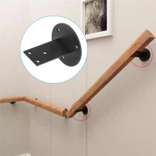 4pcs Stair Handrail Bracket, Suitable for Square Handrails, Wall-Mounted Handrail Support Bracket, Ideal for Staircases