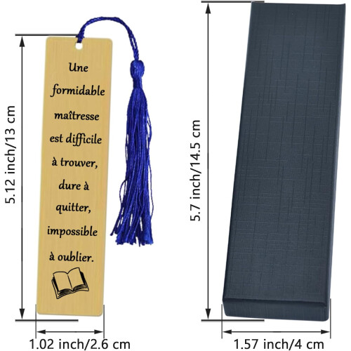 Metall-Lesezeichen Elegant Geschenkidee Dankeschön — metall lesezeichen, geschenk lehrer, elegantes geschenk 1